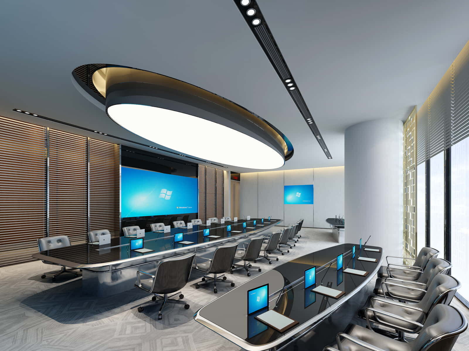 3D Meeting Room Office Scene - Modular Customizable Low-poly 3D model_25