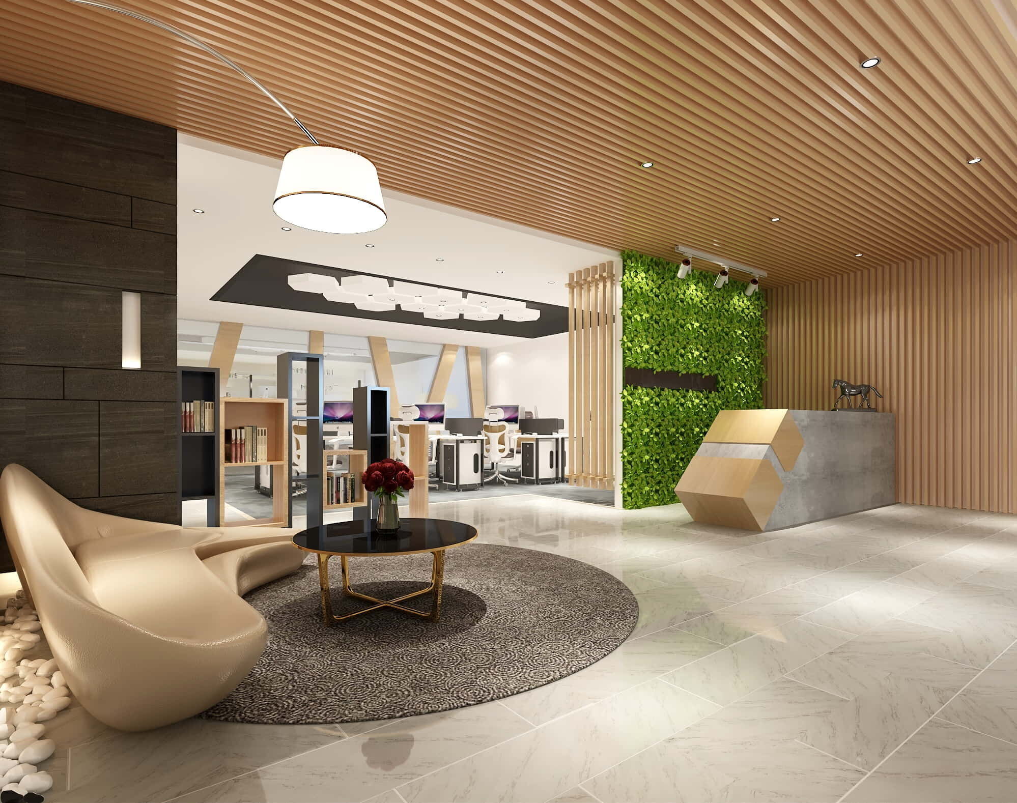 3D Meeting Room Office Scene - Modular Customizable Low-poly 3D model_20