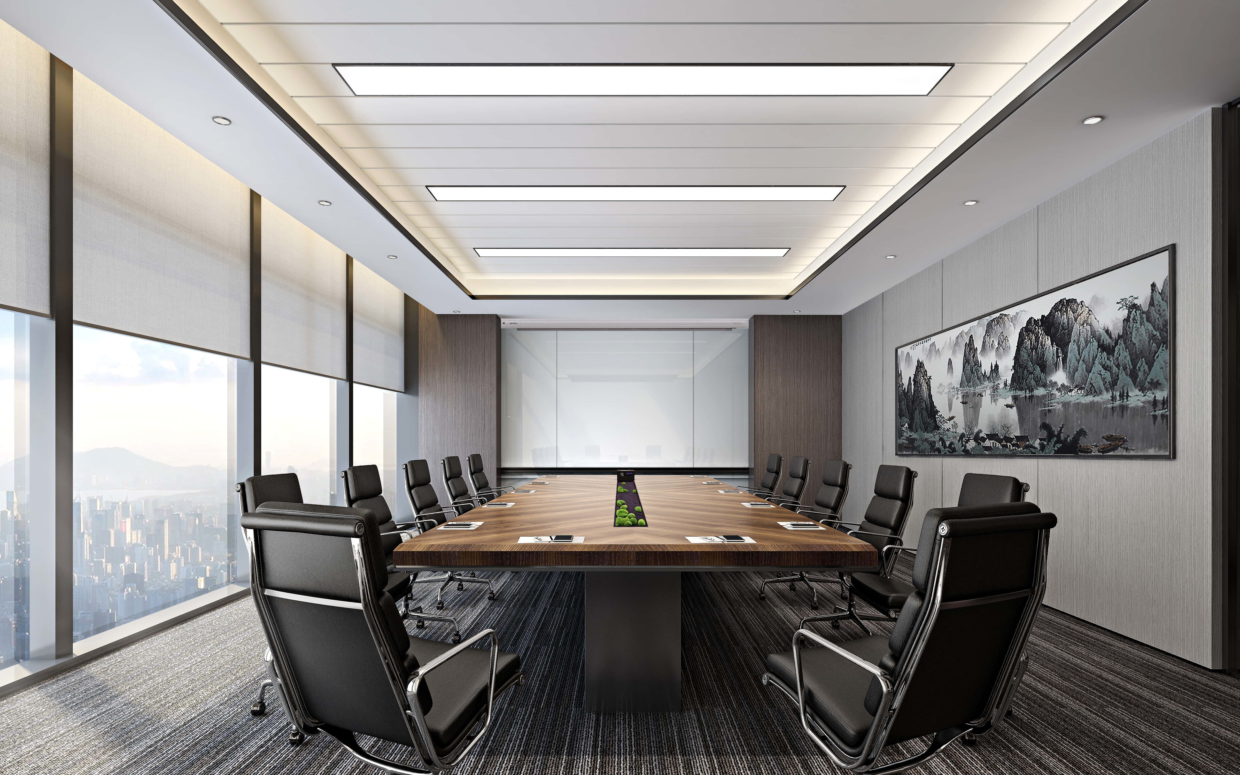 3D Meeting Room Office Scene - Modular Customizable Low-poly 3D model_7