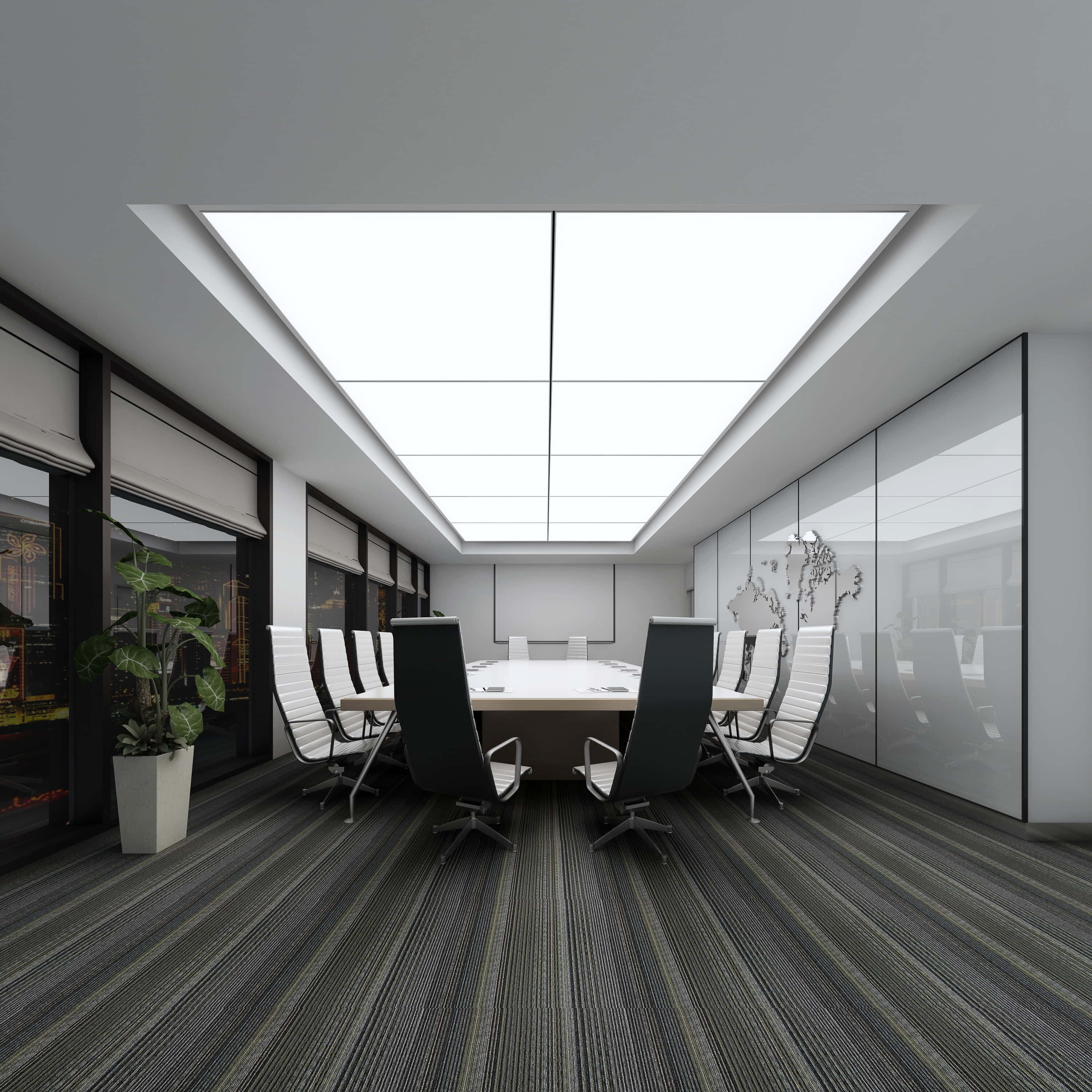 3D Meeting Room Office Scene - Modular Customizable Low-poly 3D model_22