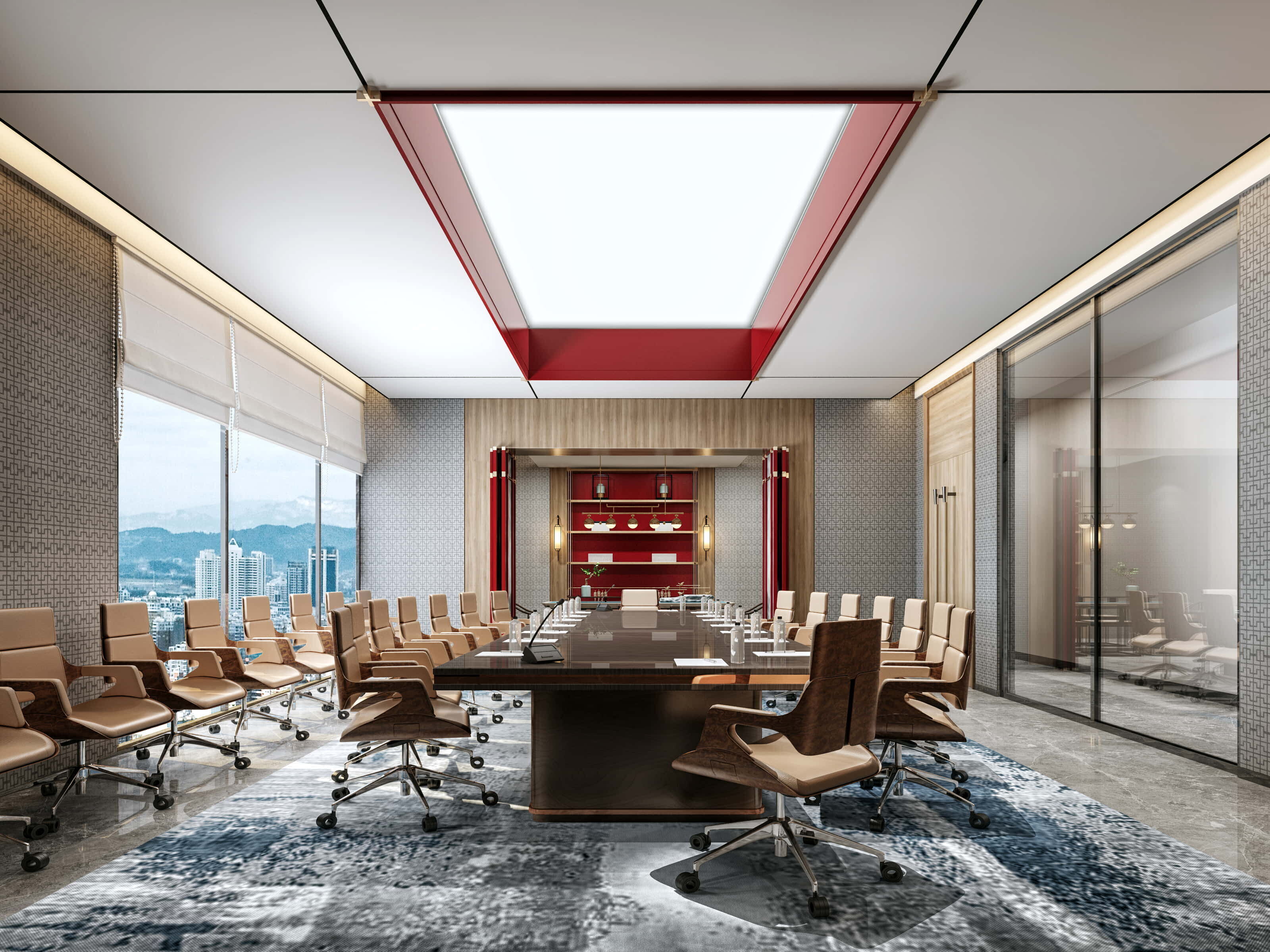 3D Meeting Room Office Scene - Modular Customizable Low-poly 3D model_37