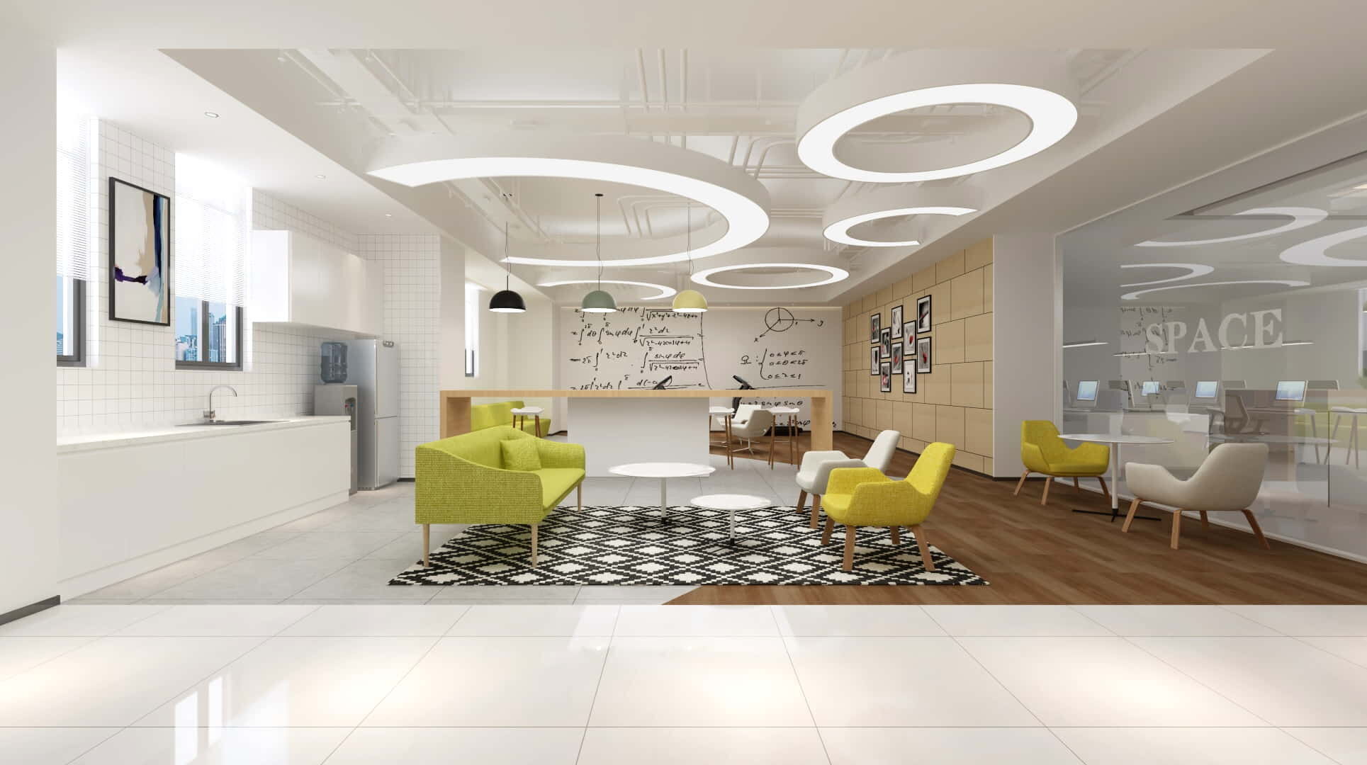 3D Meeting Room Office Scene - Modular Customizable Low-poly 3D model_10