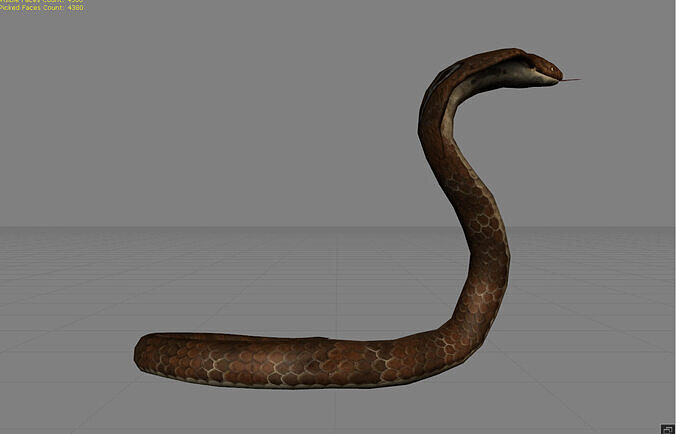 King Cobra Animal  Low-poly 3D model