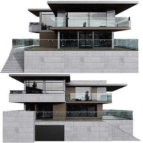 MODERN HOUSE NO20 A 3D model 3