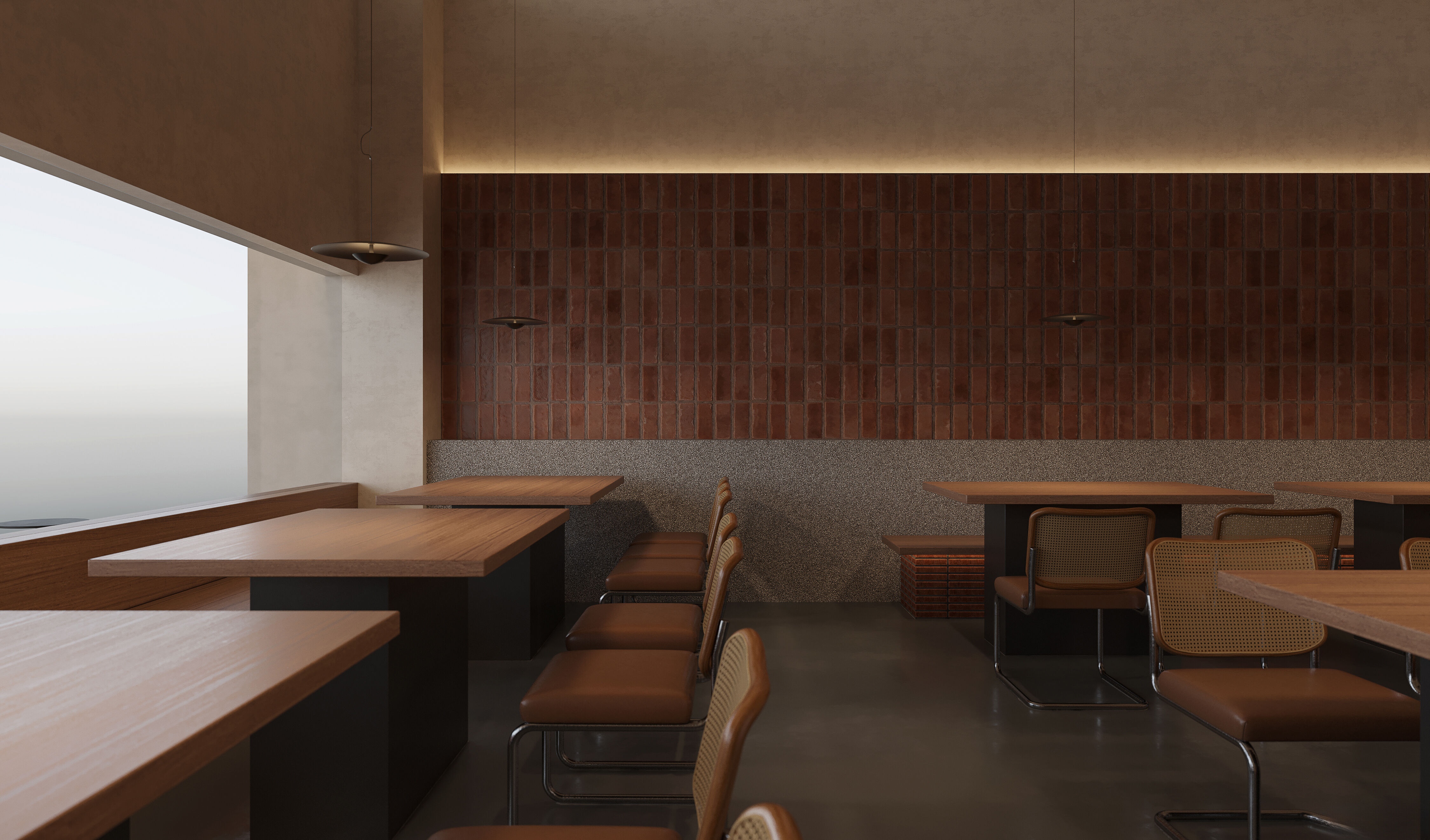 coffee  restaurant   interior   3D model_8