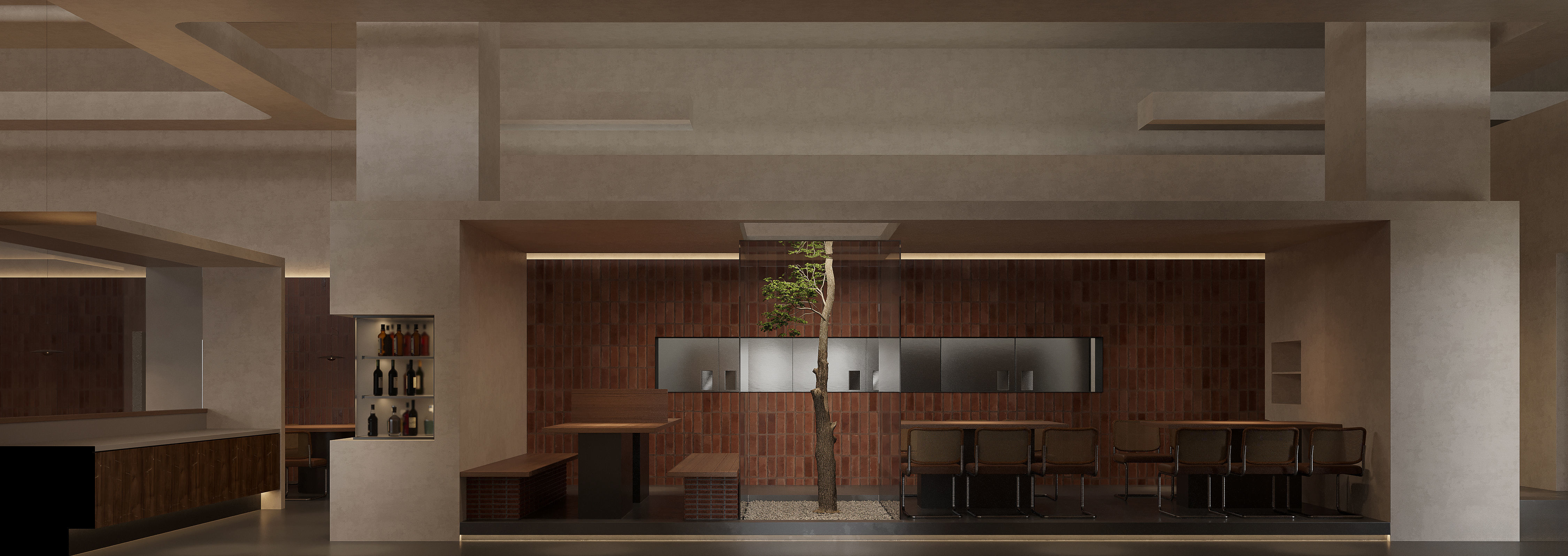 coffee  restaurant   interior   3D model_5