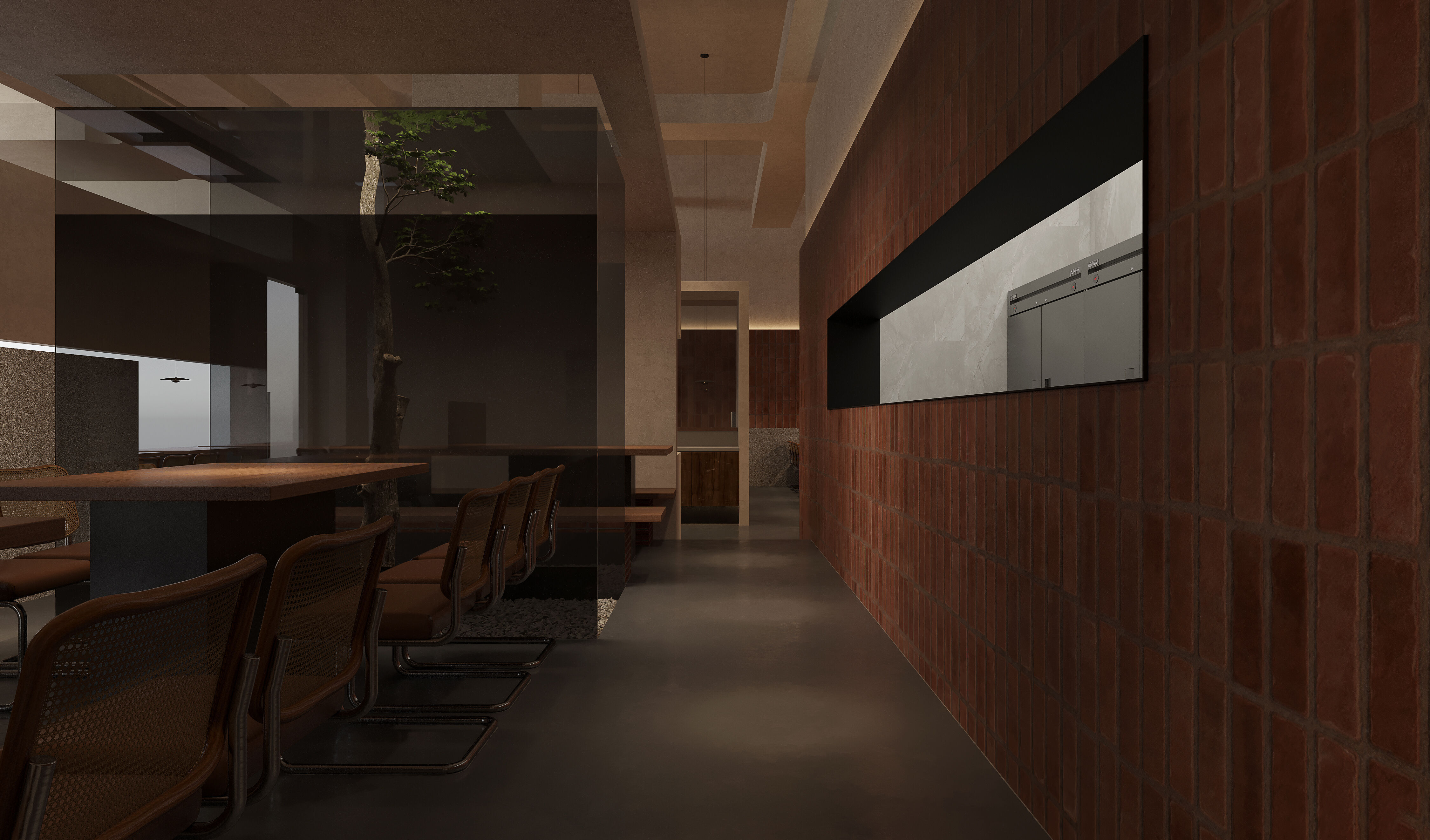 coffee  restaurant   interior   3D model_9