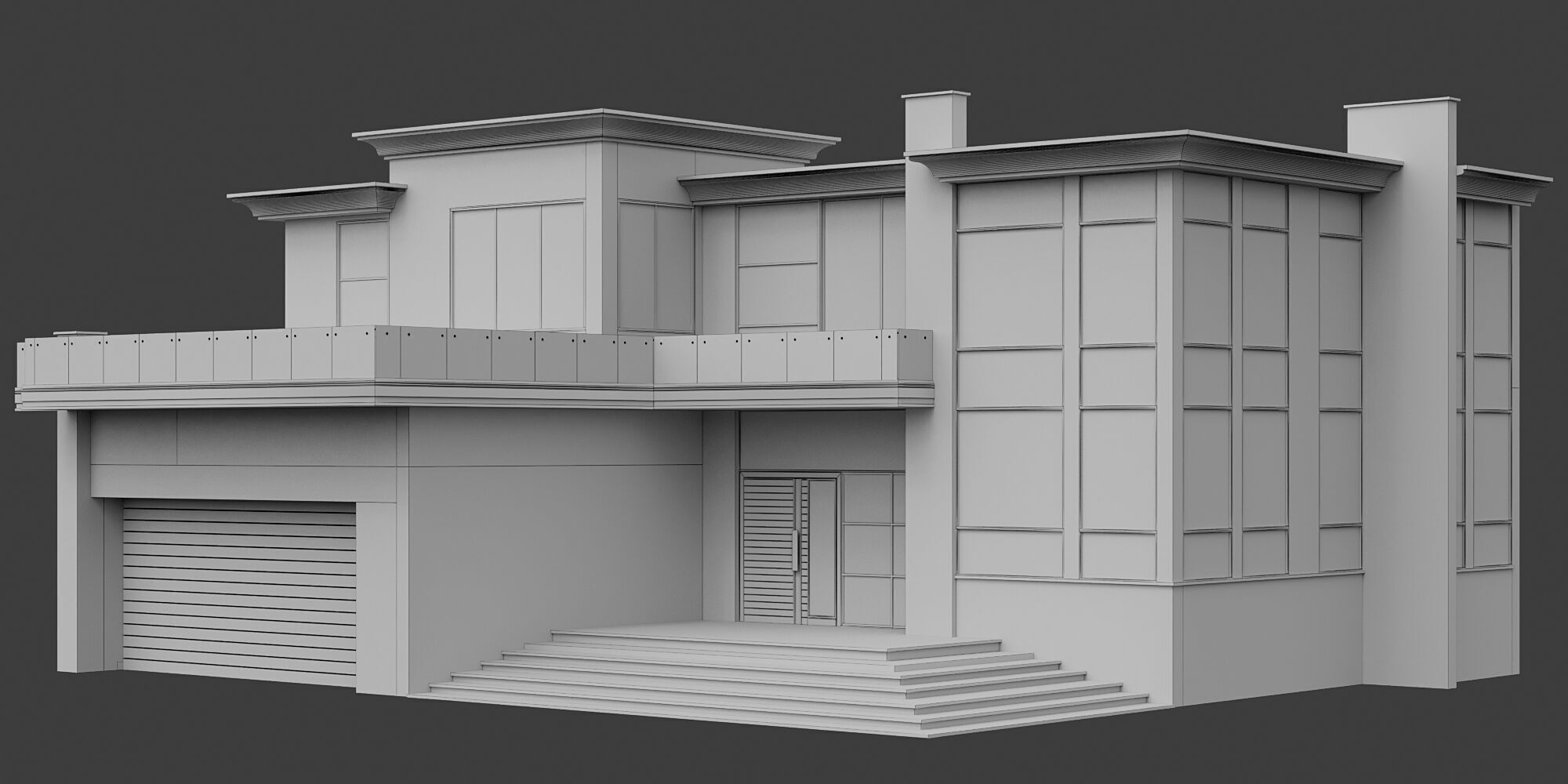 MODERN HOUSE NO18 A 3D model_10