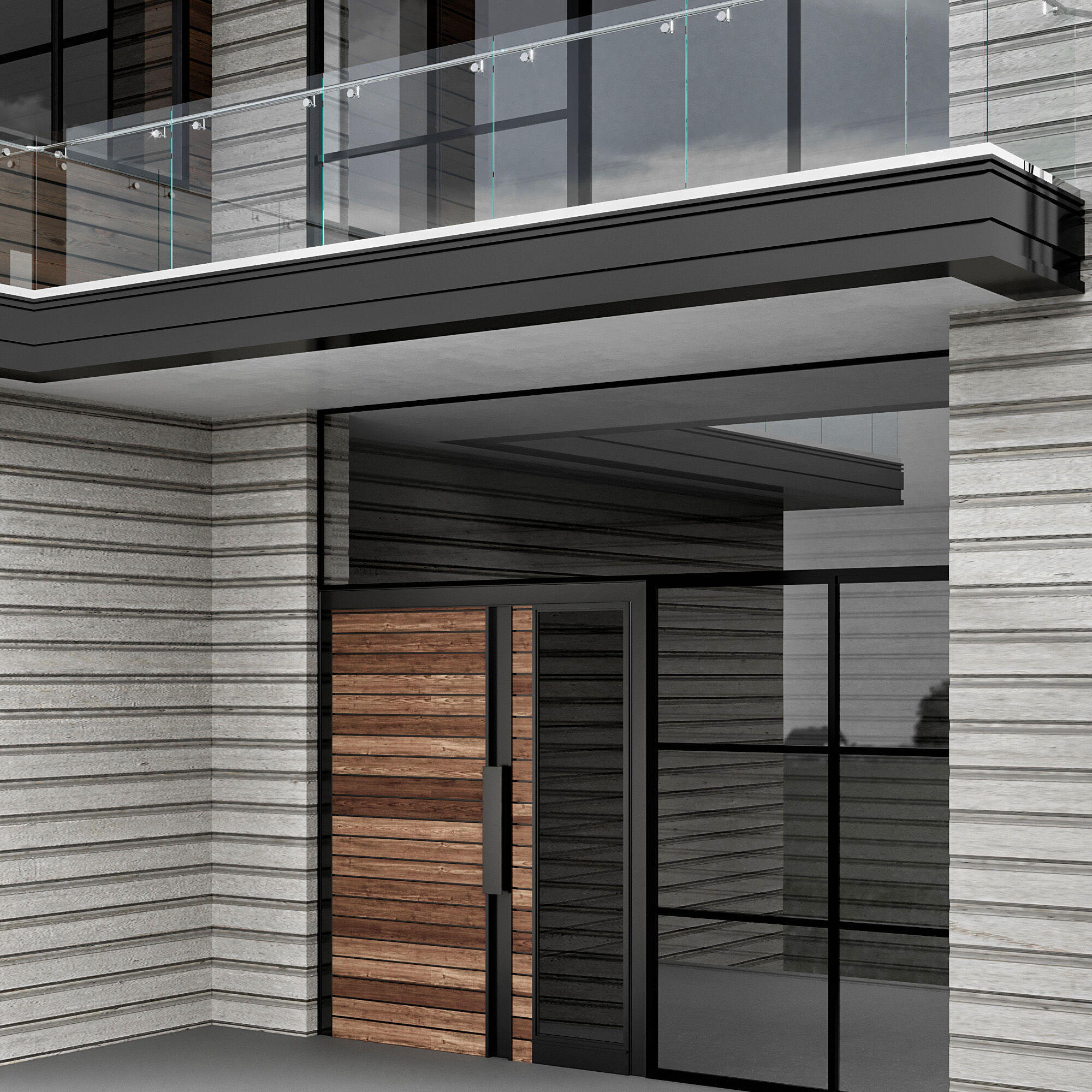 MODERN HOUSE NO18 A 3D model_7