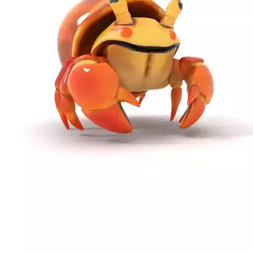 Hermit Crab Character Model Pack for Animation and Gaming Low-poly 3D model