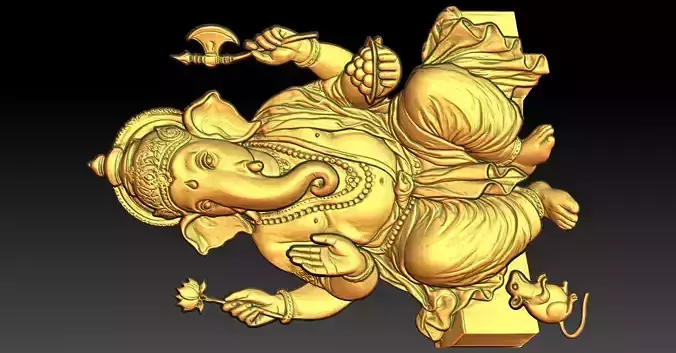 1 Ganesha CNC Relief Model
