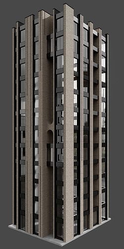 RESIDENTIAL BUILDING NO70 A 3D model 2