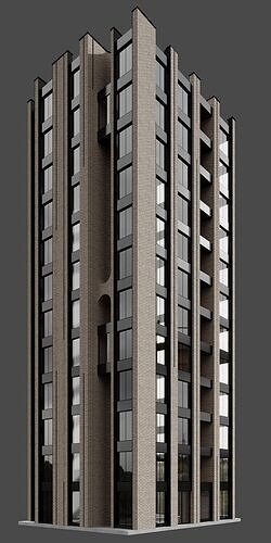 RESIDENTIAL BUILDING NO70 A 3D model 4