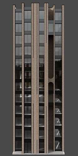 RESIDENTIAL BUILDING NO70 A 3D model 5