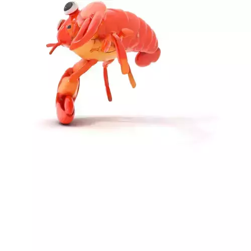 Cartoon Lobster Character Model Pack Low-poly 3D model