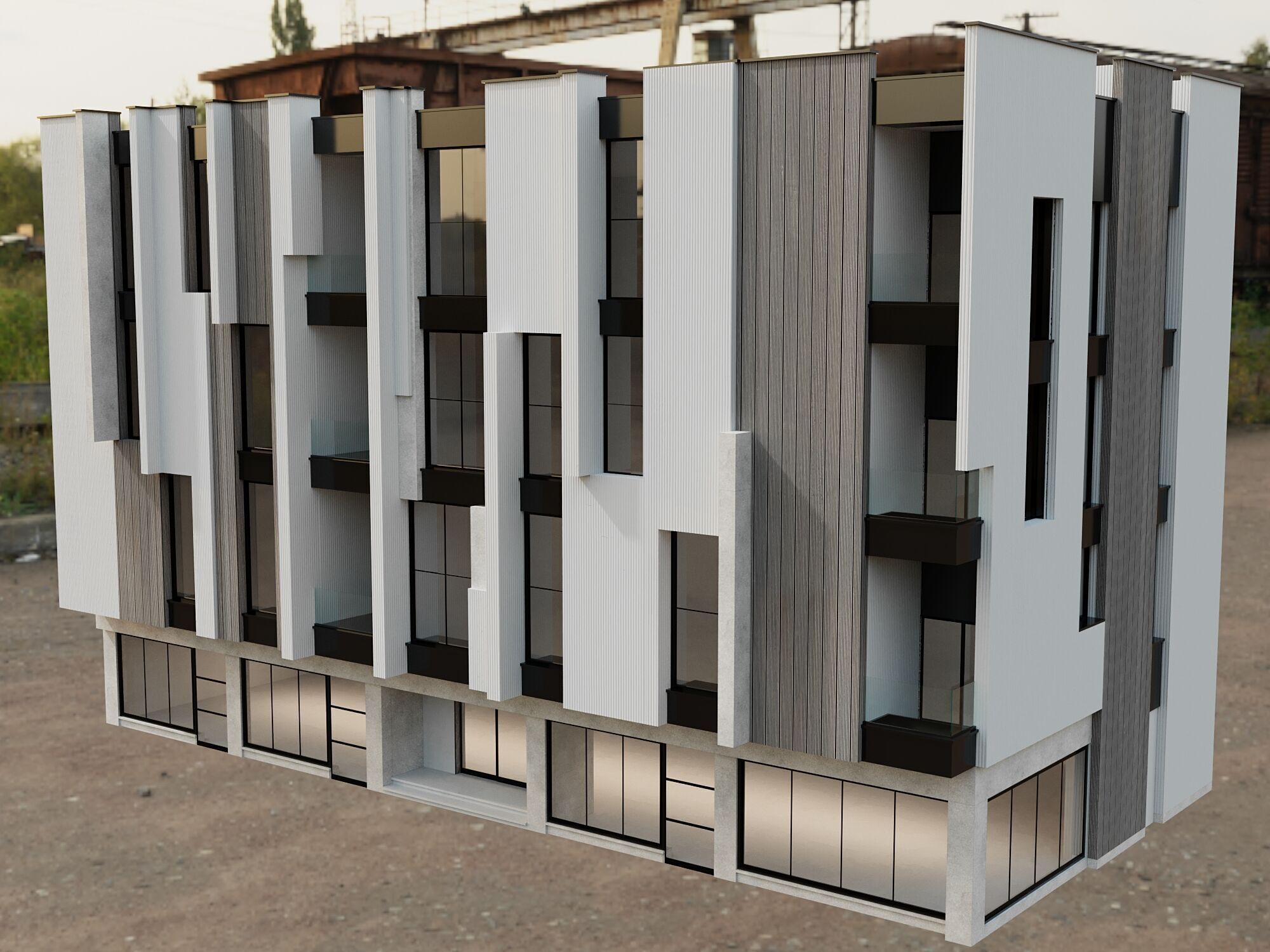 RESIDENTIAL BUILDING NO65 A 3D model_7