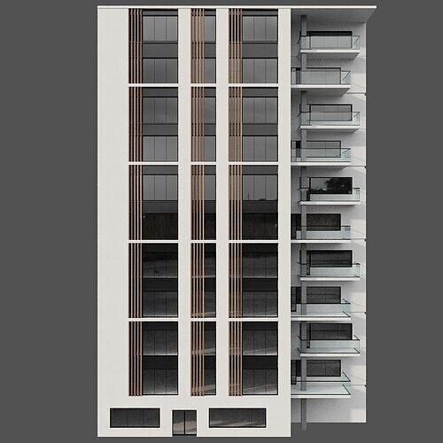 RESIDENTIAL BUILDING NO64 A 3D model 6