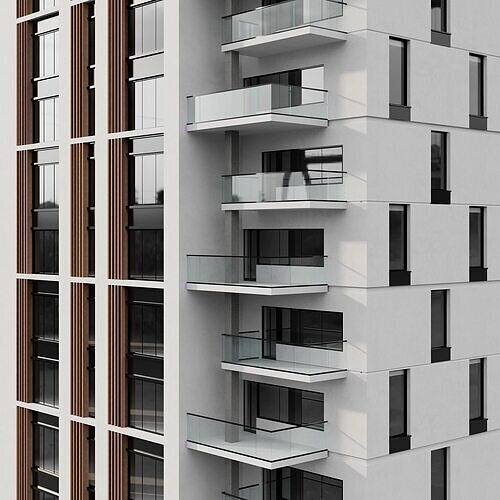 RESIDENTIAL BUILDING NO64 A 3D model 5