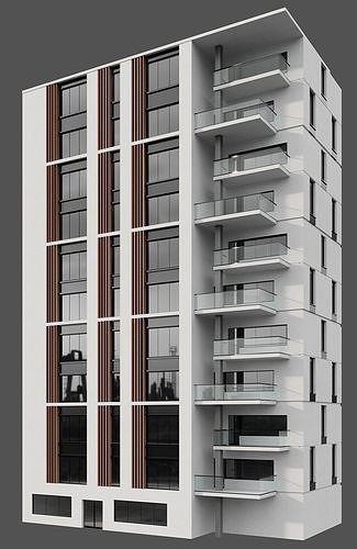 RESIDENTIAL BUILDING NO64 A 3D model 3