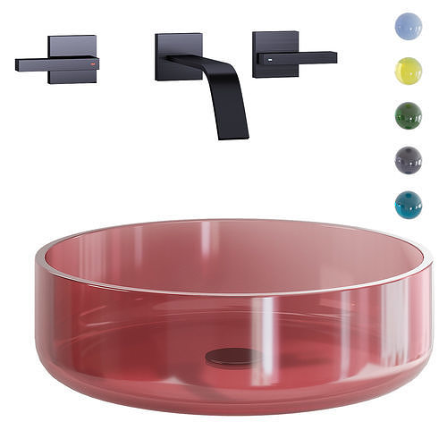 Tolosa washbasin with Berraco mixer 3D model