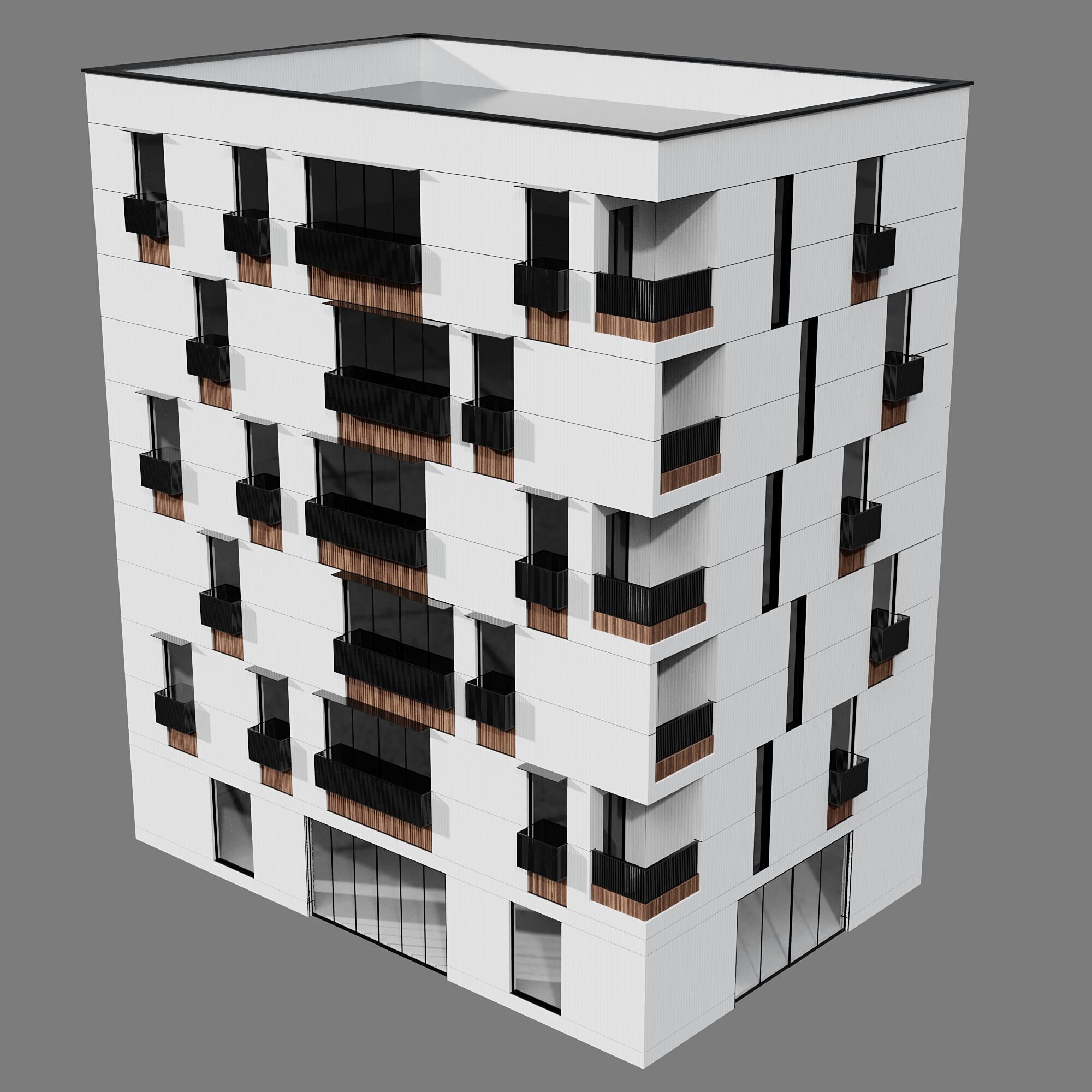 RESIDENTIAL BUILDING NO63 A 3D model_4