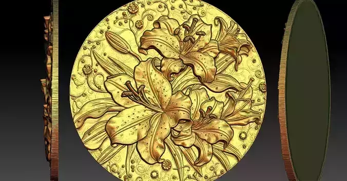 1 lily CNC Relief Model