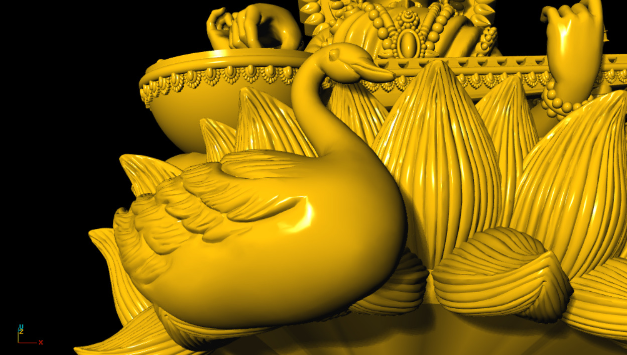 SARASWATI DEVI 3D PRINTED MODEL 3D print model_14