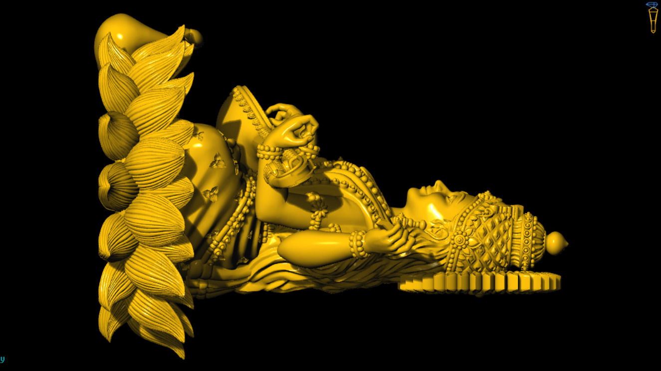 SARASWATI DEVI 3D PRINTED MODEL 3D print model_1