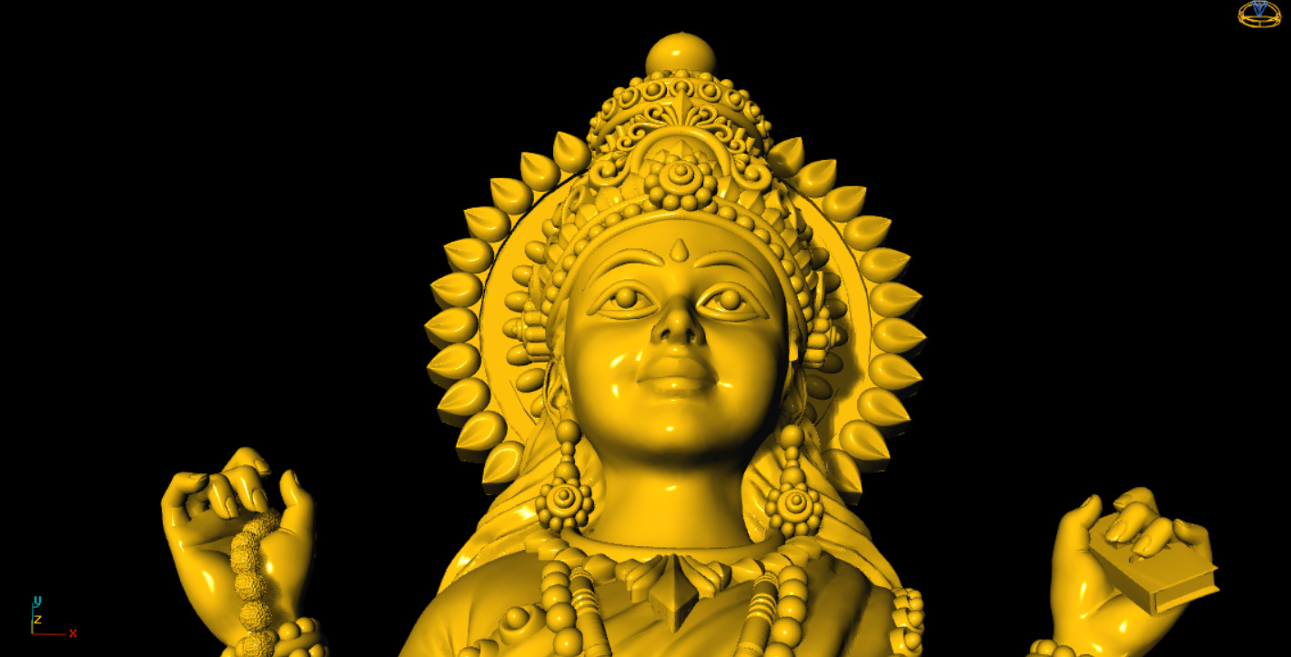 SARASWATI DEVI 3D PRINTED MODEL 3D print model_9