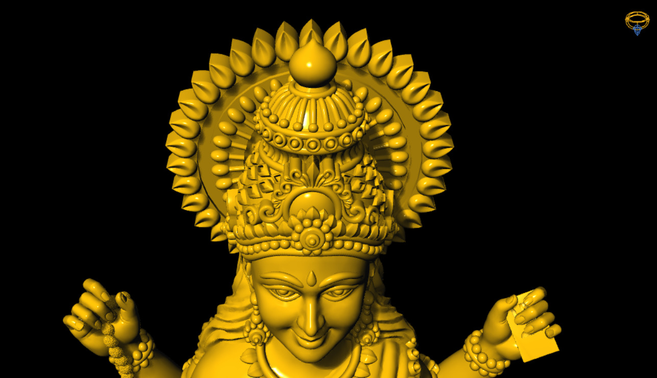 SARASWATI DEVI 3D PRINTED MODEL 3D print model_8