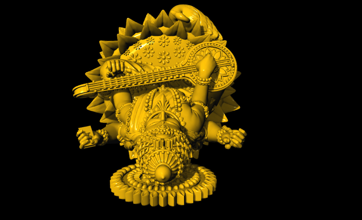 SARASWATI DEVI 3D PRINTED MODEL 3D print model_6