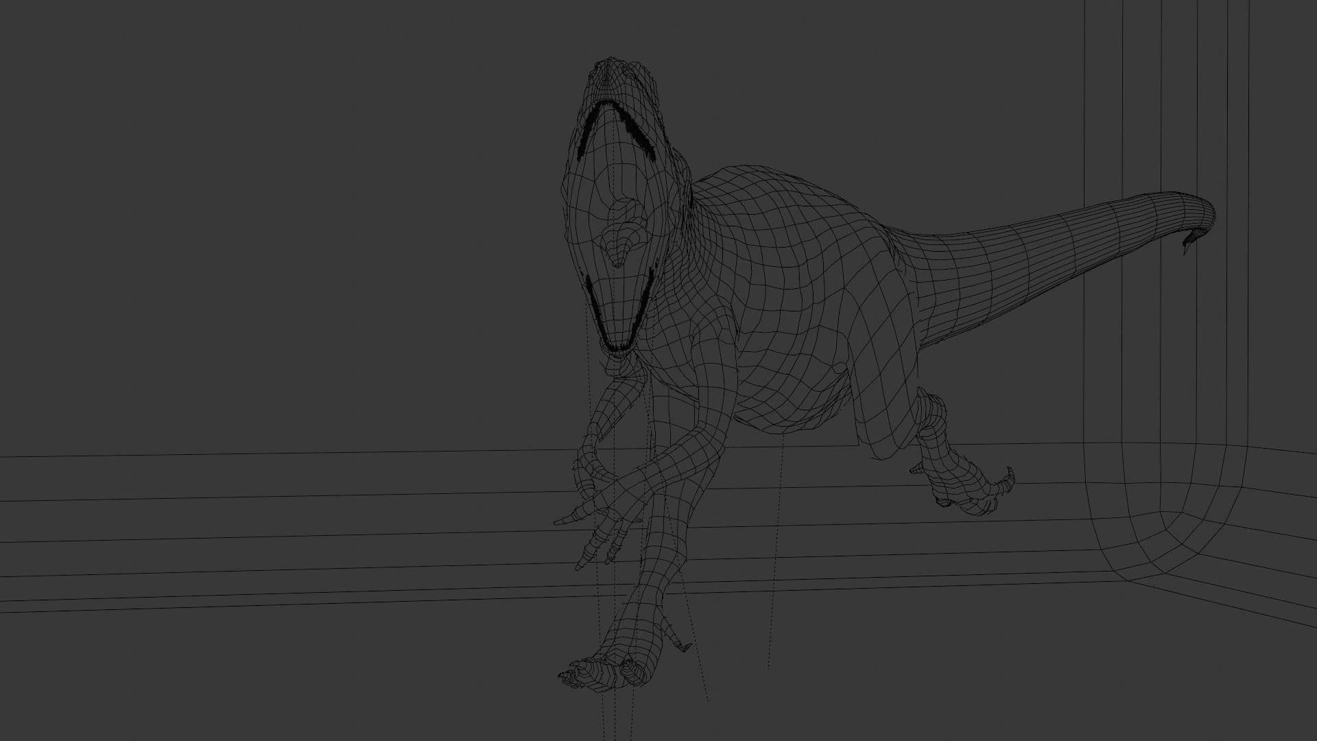 Realistic Animated Dinosaur - Rigged Textured Game Ready  3D model_5