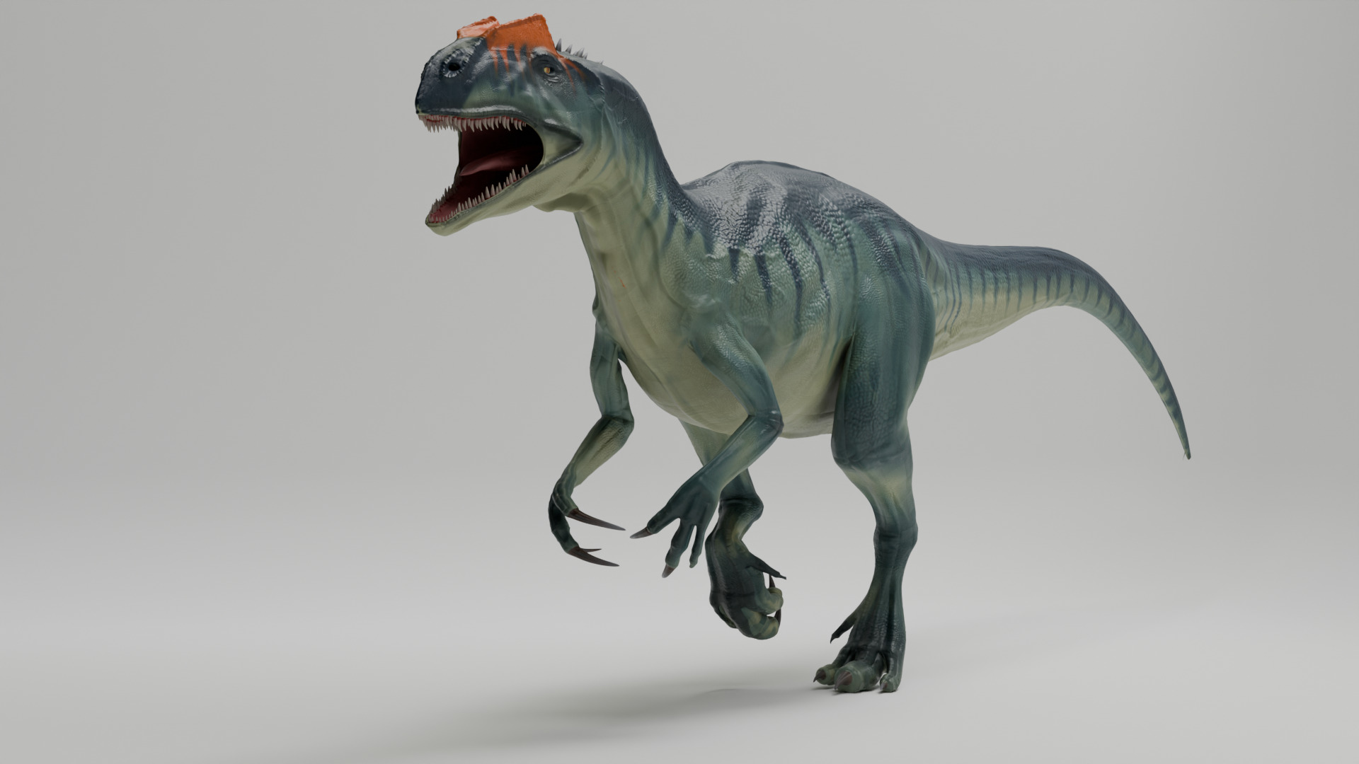 Realistic Animated Dinosaur - Rigged Textured Game Ready  3D model_3