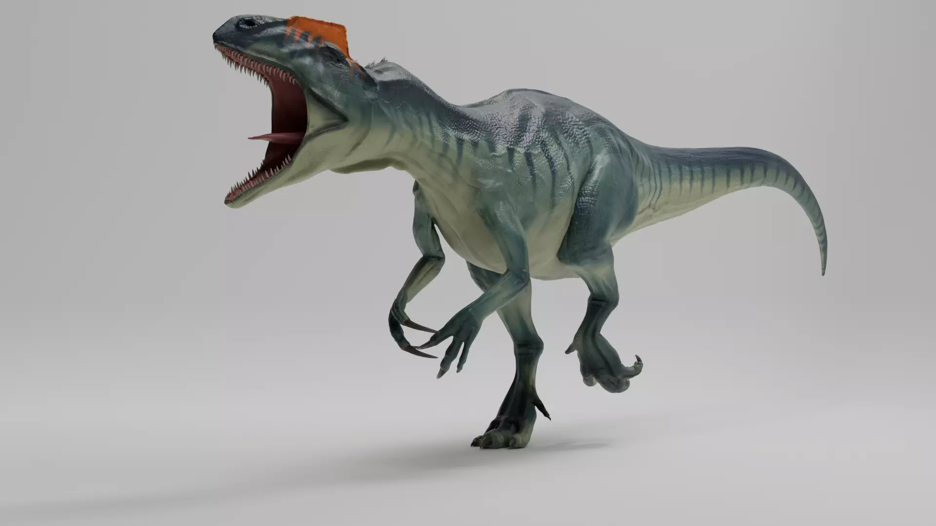 Realistic Animated Dinosaur - Rigged Textured Game Ready  3D model_0