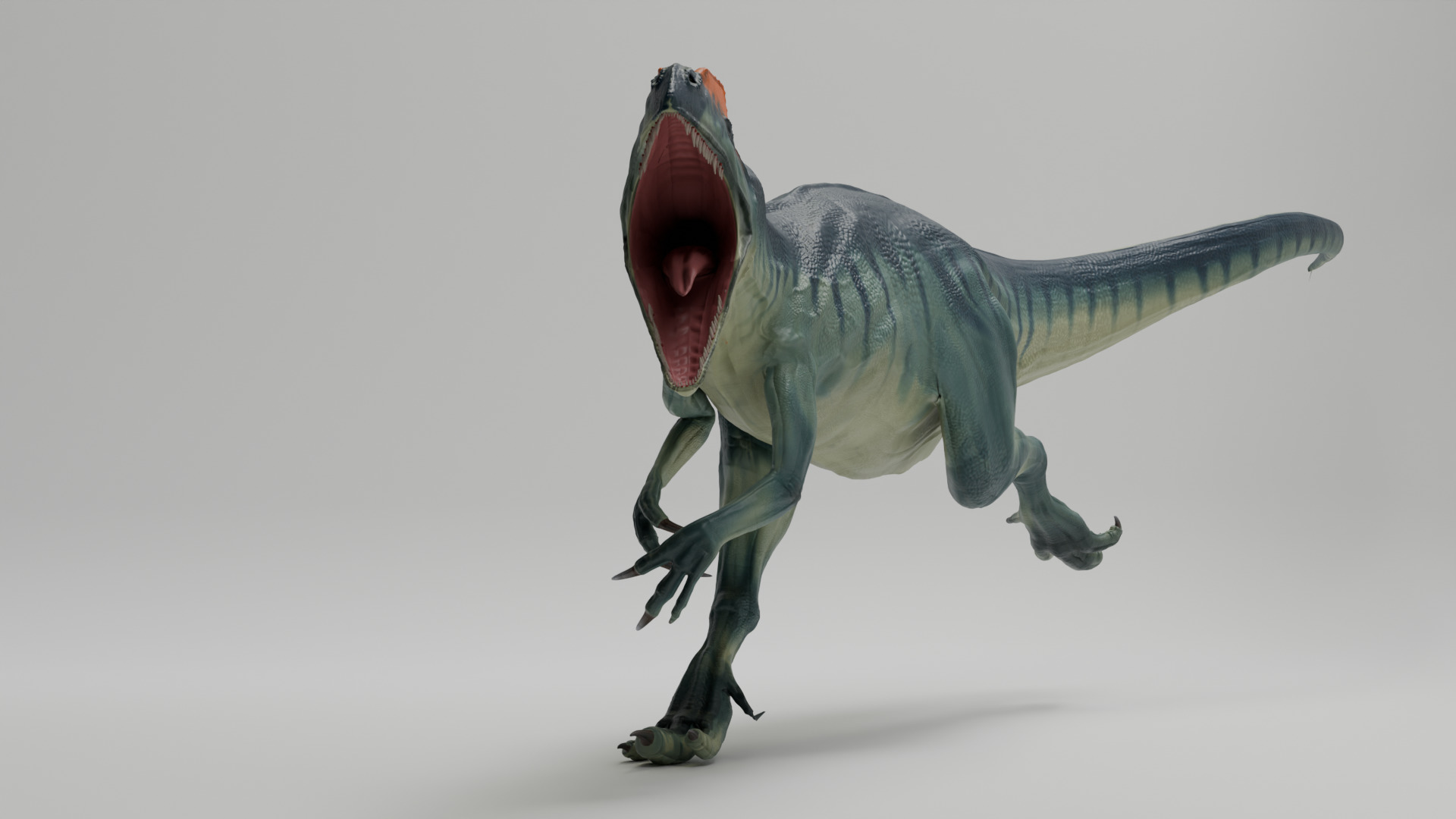Realistic Animated Dinosaur - Rigged Textured Game Ready  3D model_4