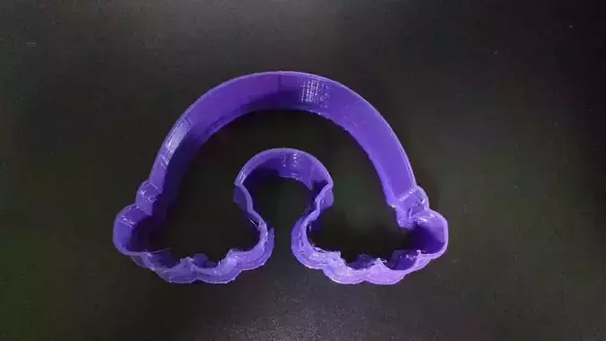 Rainbow Little Pony Series Cookie Cutter  3D print model