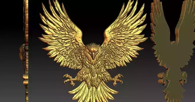 8 Eagle CNC Relief Model