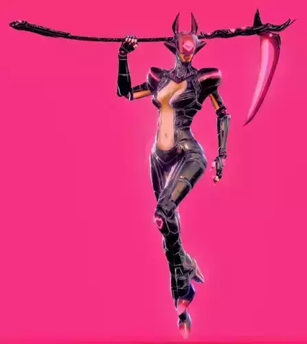 LOW POLY CYBORG LUST DEADLY SINS Low-poly 3D model