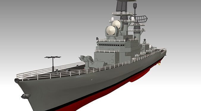 USS Belknap CG 26 3D print model
