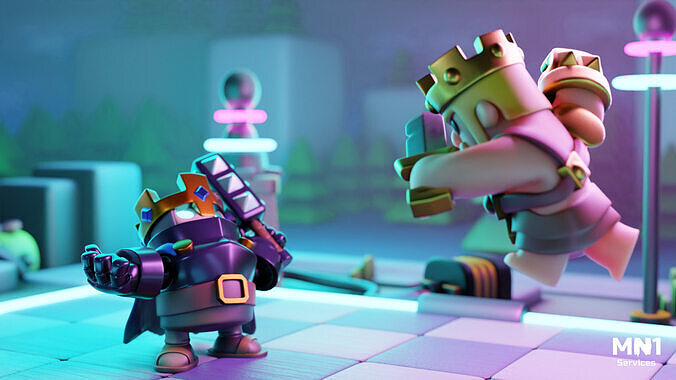 Clash Mini special Pack Low-poly 3D model