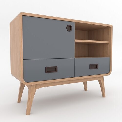 Modern Scandinavian Sideboard 100 Morris 3D model