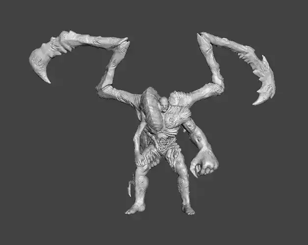 RE PARASITE SUPERTYRANT MINIATURE MODEL HORROR FANTASY GAMES RPG 3D print model