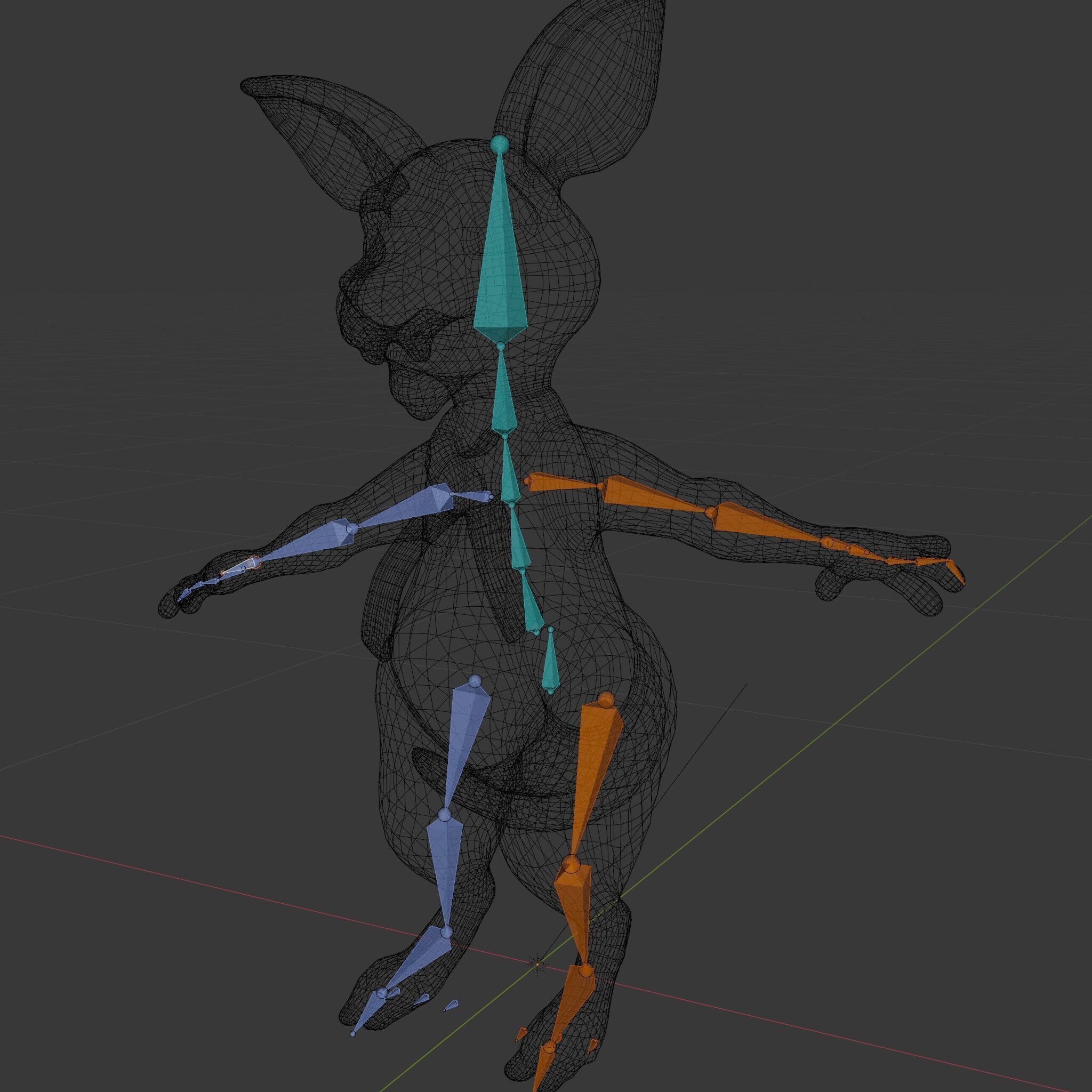 Animated Kangaroo Character Model  Rigged and Animated Low-poly 3D model_6