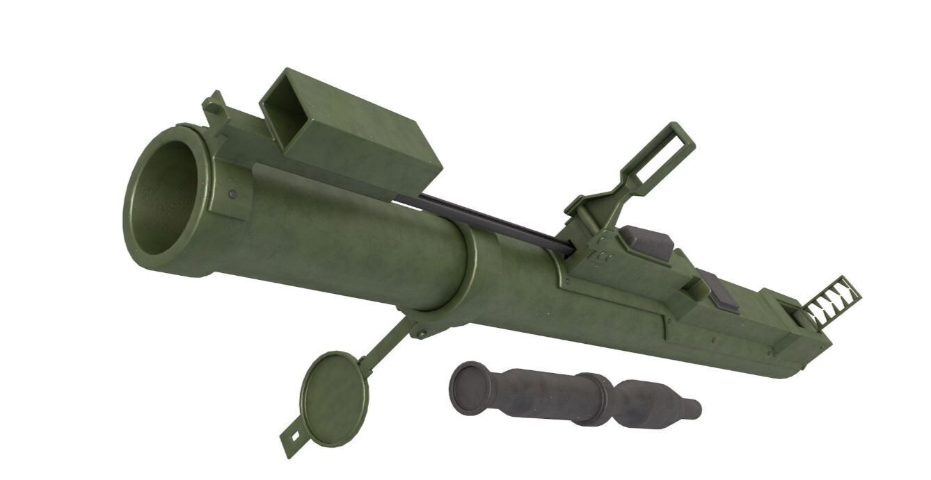 Incendiary Rocket Launcher 3D model_2