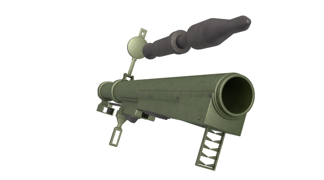 Incendiary Rocket Launcher 3D model_1