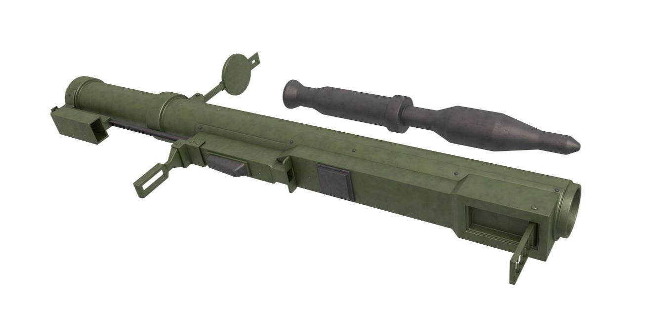 Incendiary Rocket Launcher 3D model_3