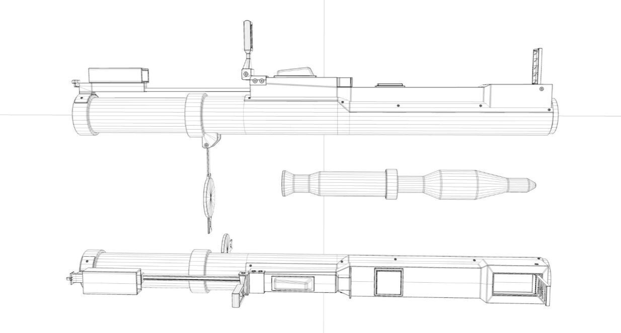 Incendiary Rocket Launcher 3D model_6