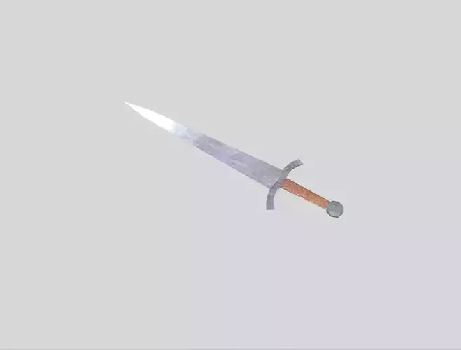 low poly medieval sword 4