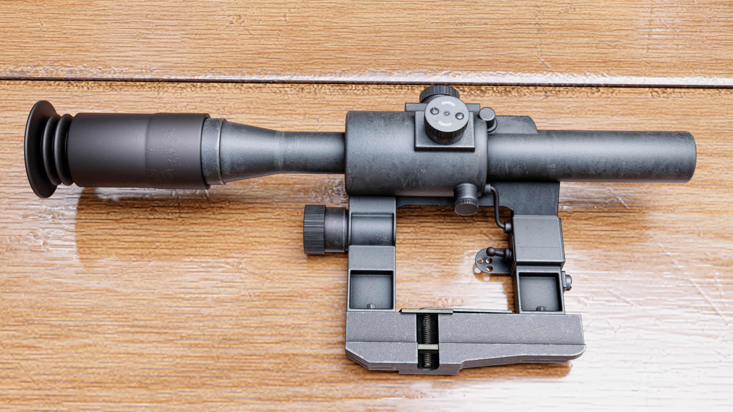 PSO-1 scope Low-poly 3D model_2