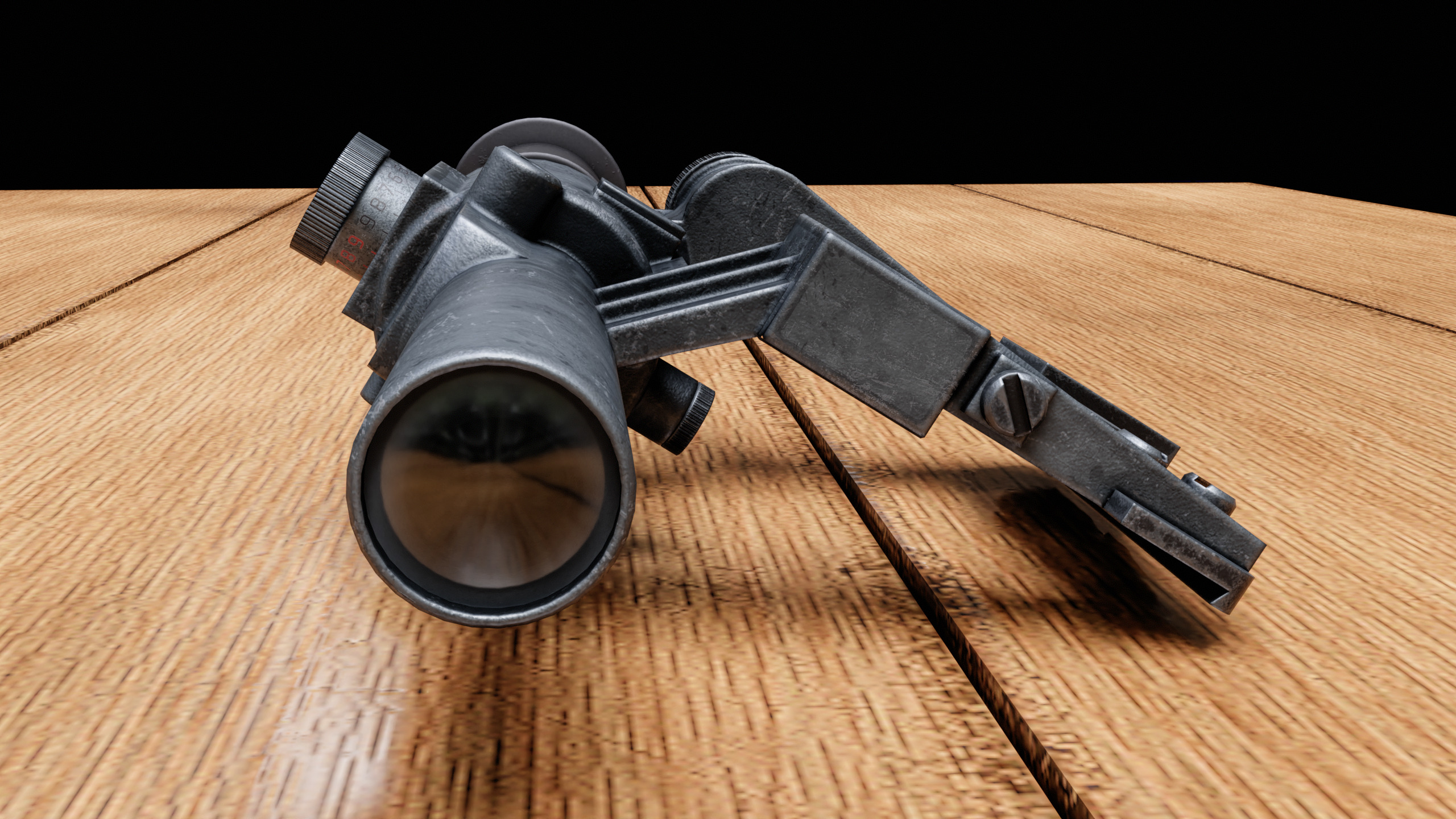 PSO-1 scope Low-poly 3D model_6